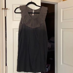 Brown light weight throw on and go dress
